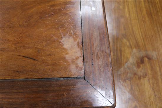 A Chinese hardwood low table W.76cm